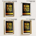 In god have I put my trust - Psalm 56:3, 11, Bible verse, Framed wall art