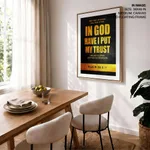 In god have I put my trust - Psalm 56:3, 11, Bible verse, Framed wall art