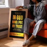 In god have I put my trust - Psalm 56:3, 11, Bible verse, Framed wall art