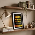 In god have I put my trust - Psalm 56:3, 11, Bible verse, Framed wall art