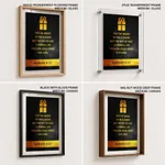 For the wages of sin is death - Romans 6:23, Bible verse, Framed wall art
