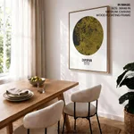 Circle poster yellow map of Zapopan