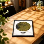 Circle poster yellow map of Zapopan