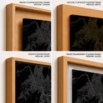 Strip below poster black map of Ajmer