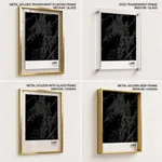 Strip below poster black map of Ajmer
