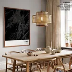 Strip below poster black map of Ajmer