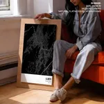 Strip below poster black map of Ajmer