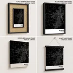 Strip below poster black map of Belgaum
