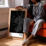 Strip below poster black map of Belgaum