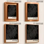 Strip below poster black map of Belo Horizonte