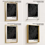 Strip below poster black map of Belo Horizonte