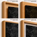 Strip below poster black map of Bogor