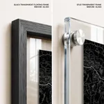 Strip below poster black map of Bogor