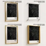 Strip below poster black map of Bogor
