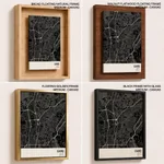 Strip below poster black map of Cairo