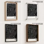 Strip below poster black map of Cairo