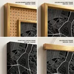 Strip below poster black map of Cairo