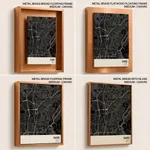 Strip below poster black map of Cairo