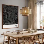 Strip below poster black map of Cairo