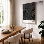 Strip below poster black map of Cairo