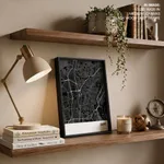 Strip below poster black map of Cairo