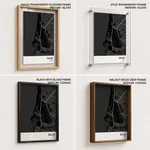 Strip below poster black map of Callao