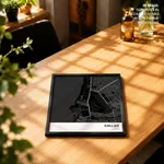 Strip below poster black map of Callao
