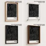 Strip below poster black map of Caloocan