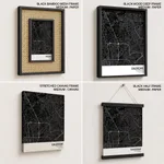 Strip below poster black map of Caloocan