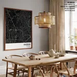 Strip below poster black map of Caloocan