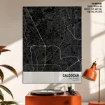 Strip below poster black map of Caloocan