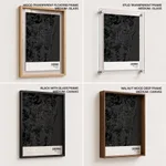 Strip below poster black map of Chennai