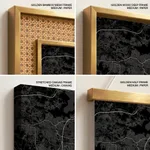 Strip below poster black map of Chennai