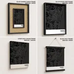 Strip below poster black map of Chennai