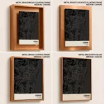 Strip below poster black map of Chennai