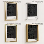 Strip below poster black map of Chennai