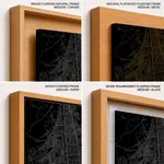 Strip below poster black map of Faridabad