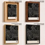 Strip below poster black map of Giza