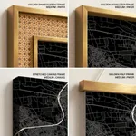 Strip below poster black map of Giza