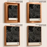Strip below poster black map of Giza