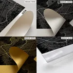 Strip below poster black map of Giza