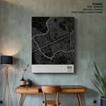 Strip below poster black map of Giza
