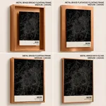 Strip below poster black map of Indore