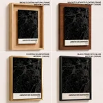 Strip below poster black map of Jaboatao Dos Guararapes