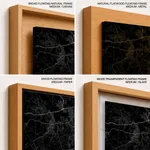 Strip below poster black map of Jaboatao Dos Guararapes
