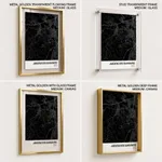 Strip below poster black map of Jaboatao Dos Guararapes