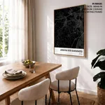 Strip below poster black map of Jaboatao Dos Guararapes