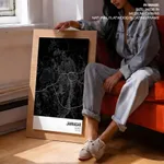 Strip below poster black map of Jamnagar