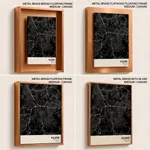 Strip below poster black map of Kajang