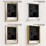 Strip below poster black map of Khartoum